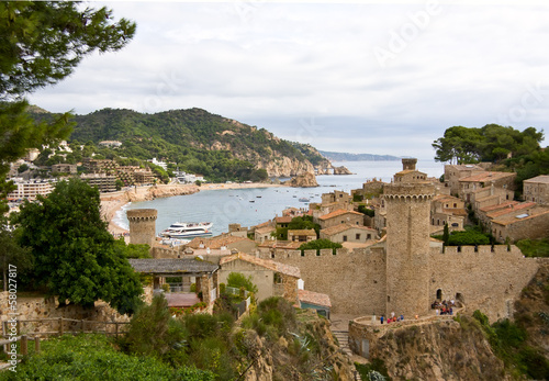 Wallpaper Mural Costa Brava, beach and medieval castle in Tossa de Mar, Cataloni Torontodigital.ca