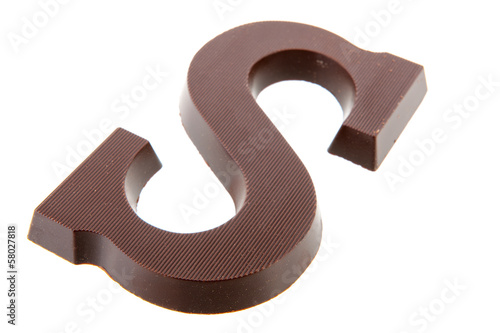 Chocolate letter photo