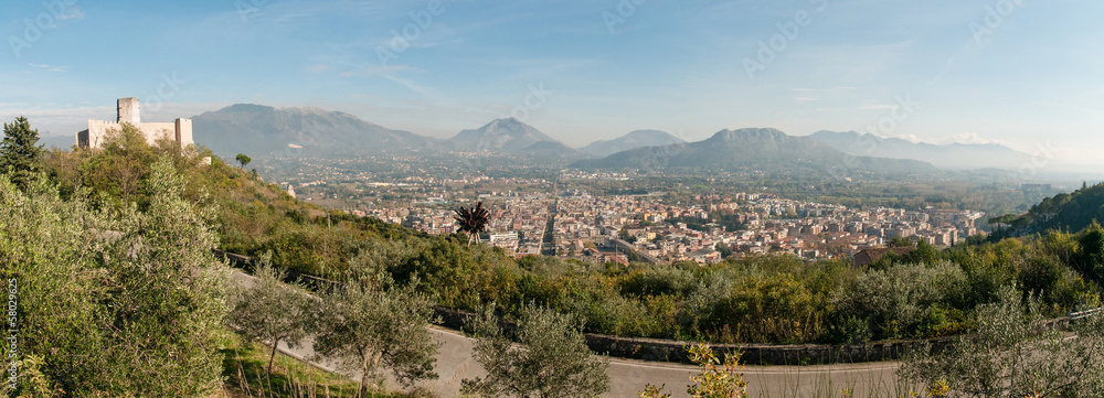Fototapeta premium View of the italian town of Cassino