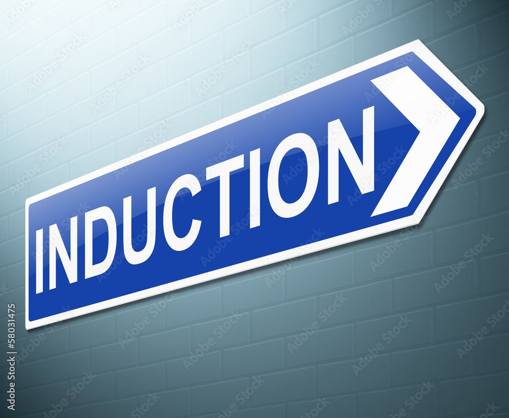 Induction concept. Induction concept.