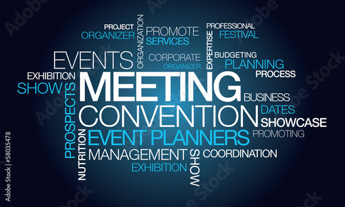 Photo Events meeting convention event planner word tag cloud