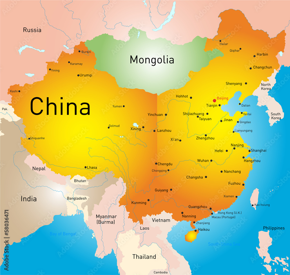 Fototapeta premium China country