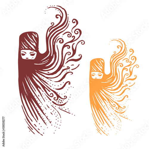 Eastern Women Vector illustration