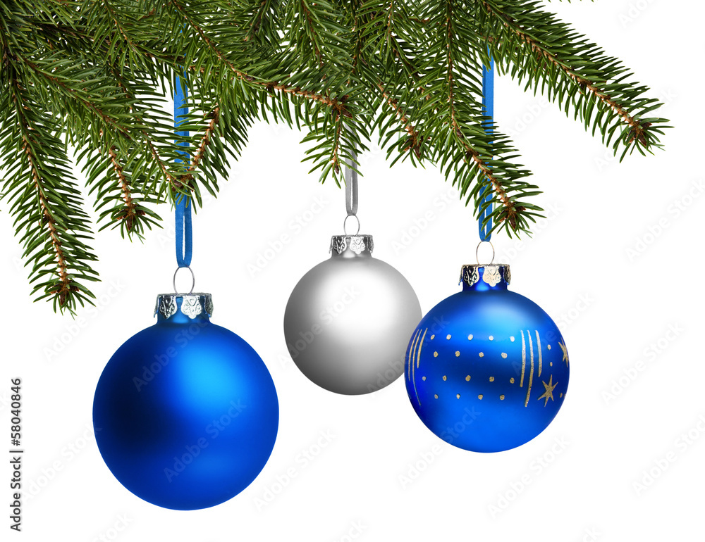 Blaue Weihnachtskugeln Blaue Weihnachtskugeln