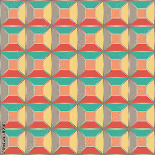 Seamless pattern based on geometric shapes.