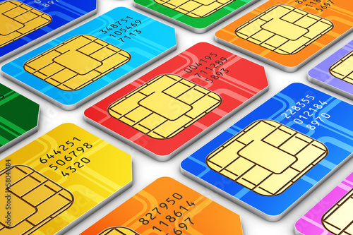 Plakat SIM cards