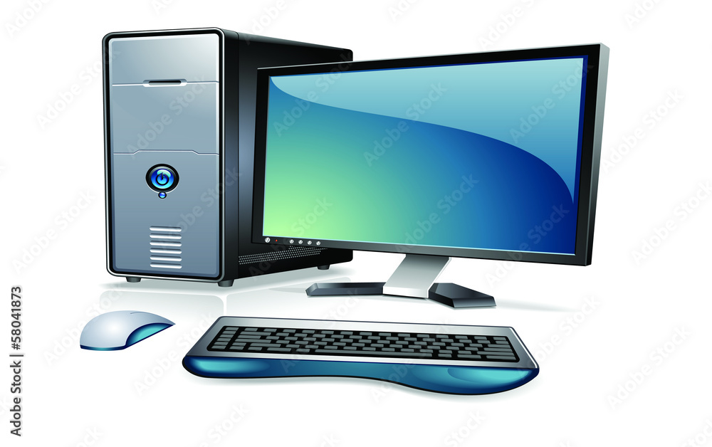 computer with monitor,keyboard and mouse computer with monitor,keyboard and mouse