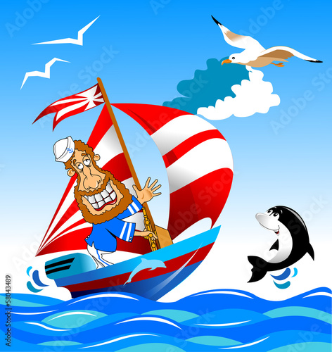 sailor on the boat