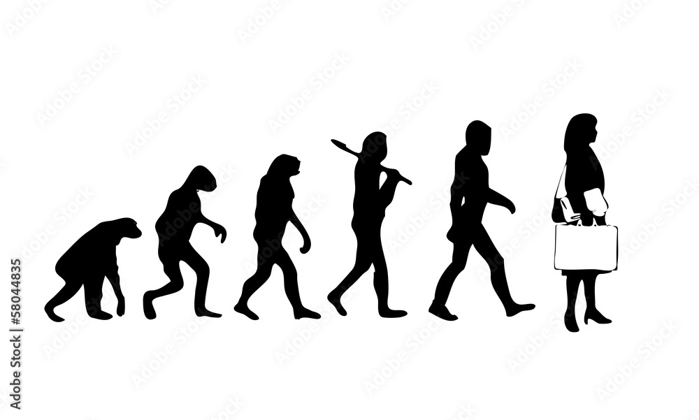 Evolution Businesswoman