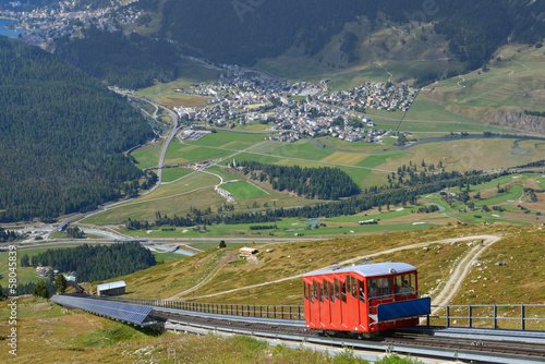 Standseilbahn Muottas Muragl im Engadin