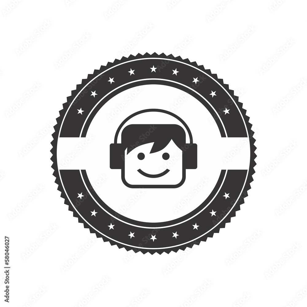 Obraz premium avatar portrait picture label