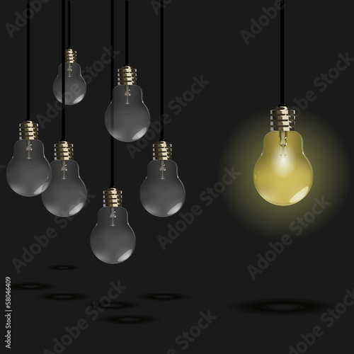 Light Bulb Idea concept
