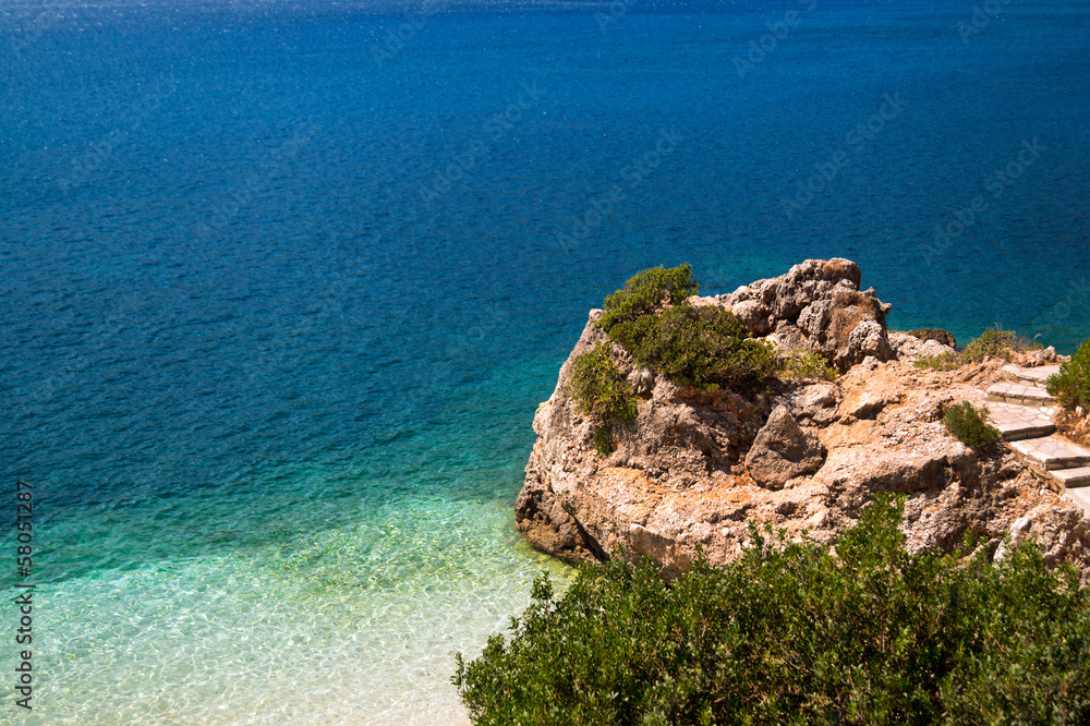 Porto Katsiki beach at Lefkada island, Greece