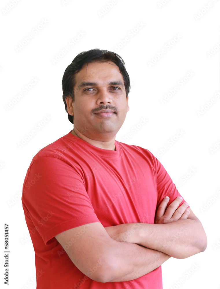 Indian Middle age successful smiley man Indian Middle age successful smiley man