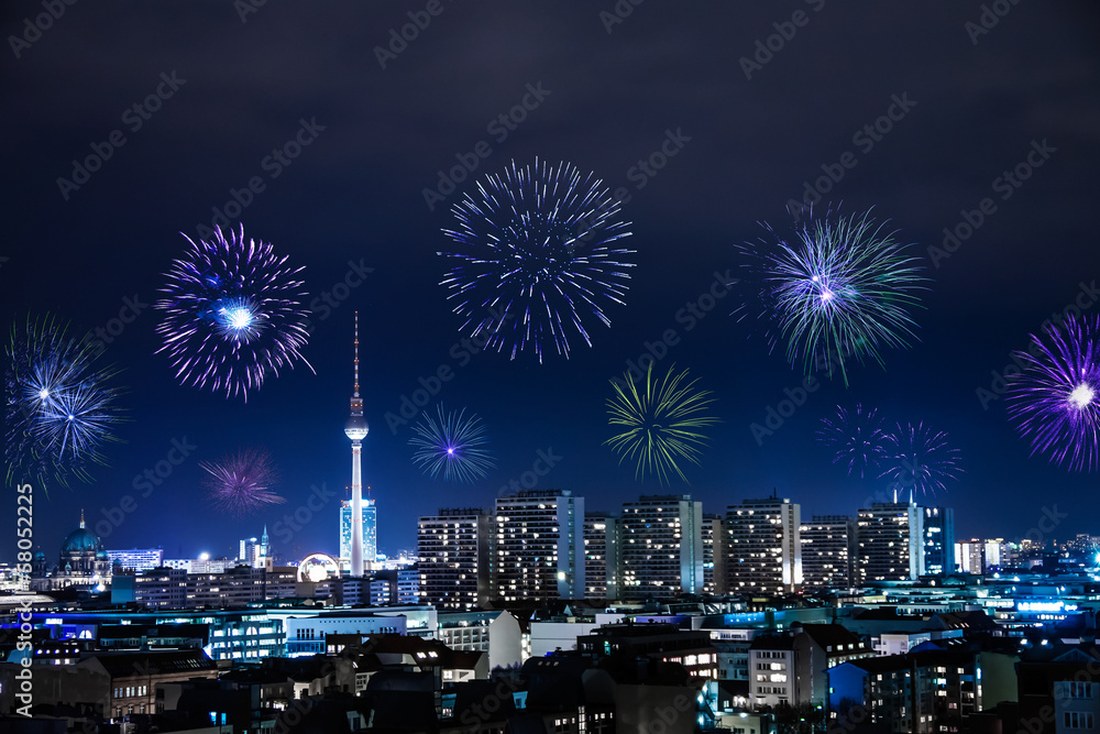 Fototapeta premium feuerwerk in berlin