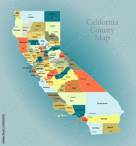 California county map