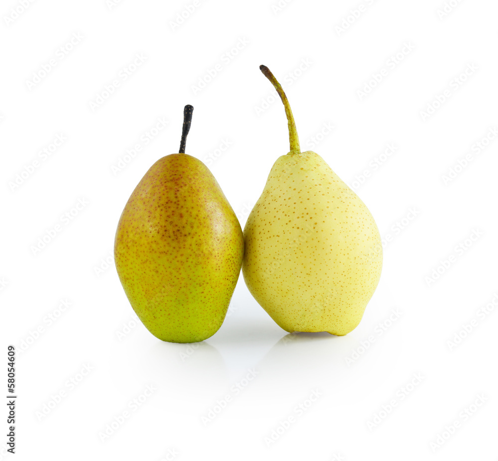Fresh pears isolated on white background Fresh pears isolated on white background