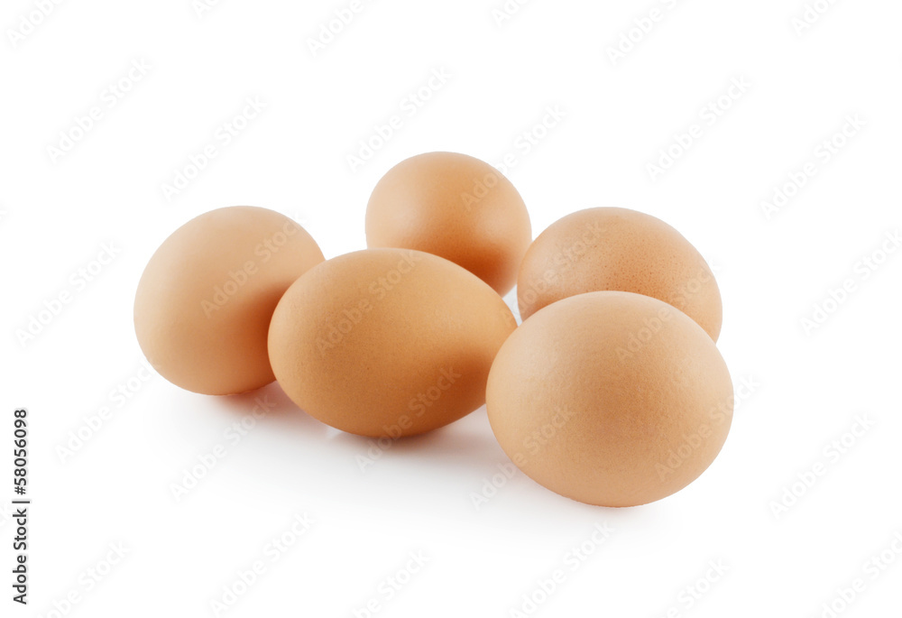 eggs isolated on white background eggs isolated on white background