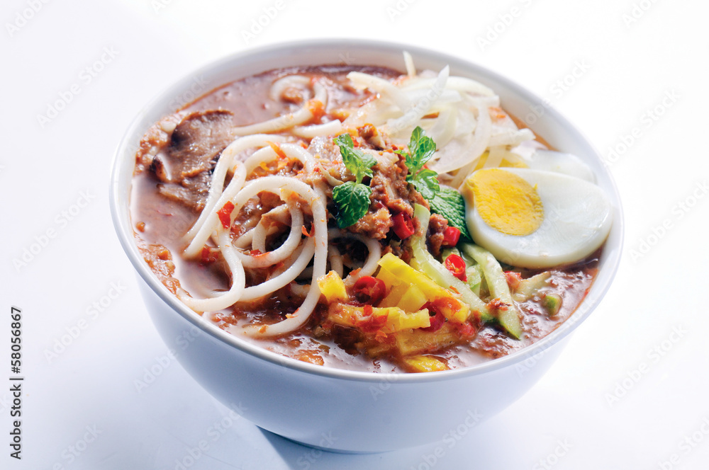 Laksa is traditional food in Malaysia