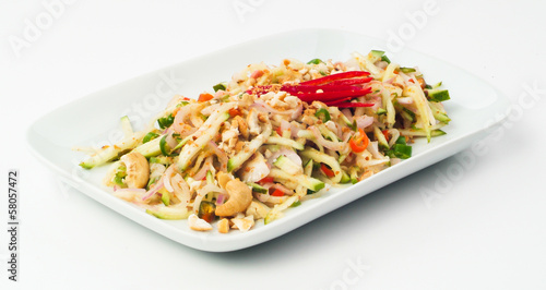 salad Seafood Thai Style in thai restaurant
