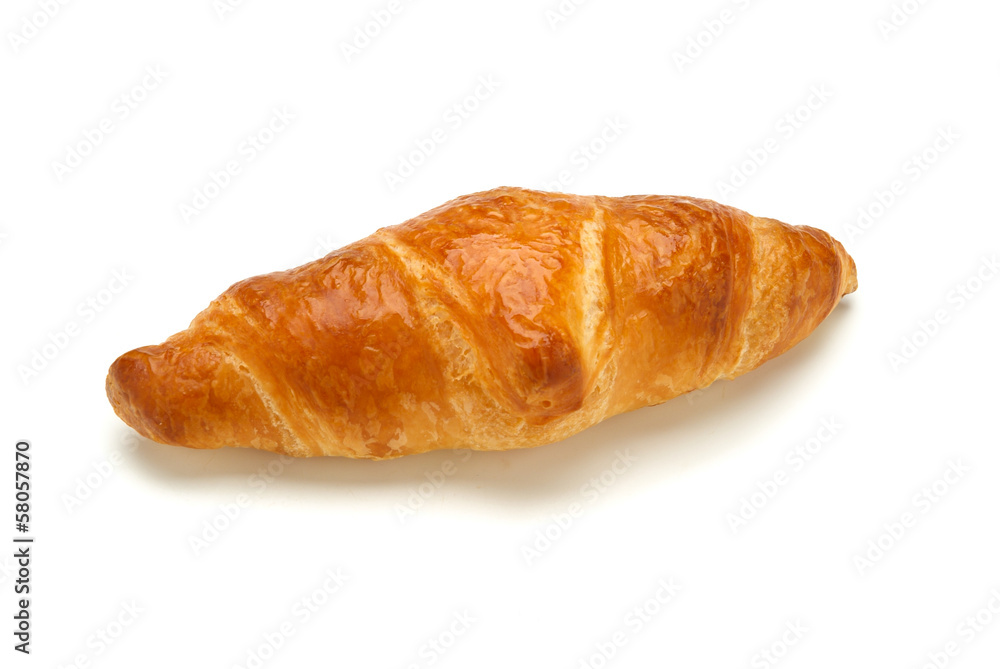 Croissant isolated on the white background Croissant isolated on the white background