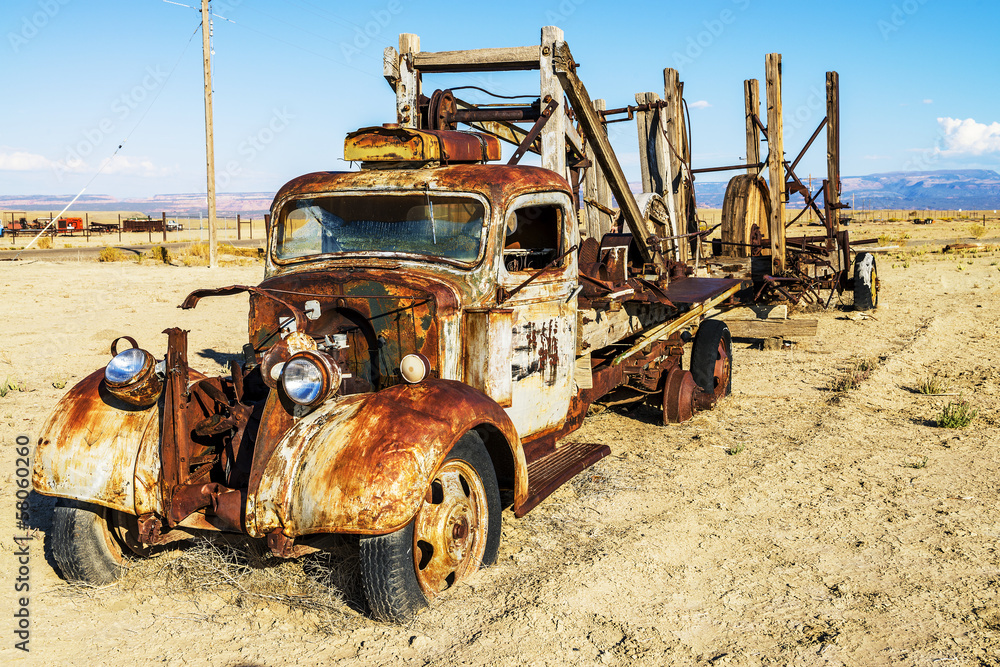 vintage truck abandoned