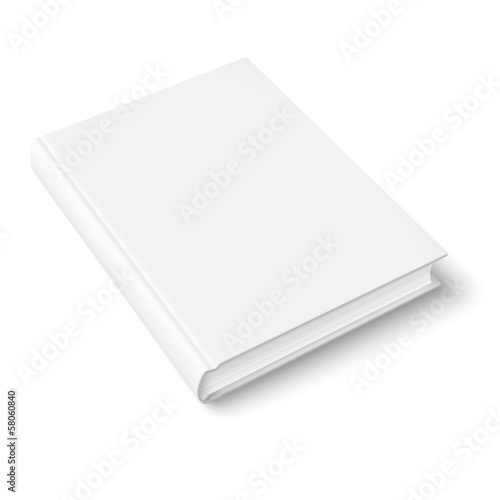 Blank book template.