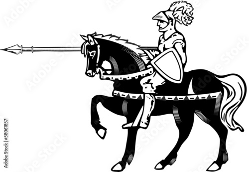 Knight with a spear