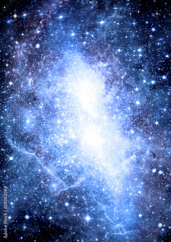 galaxy in a free space galaxy in a free space