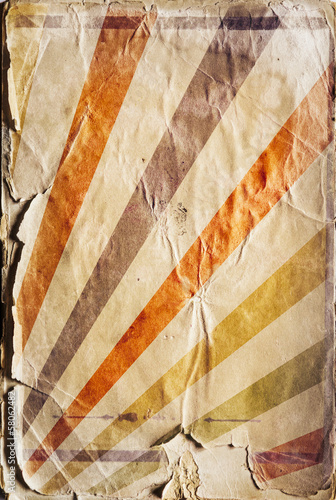 Konstfotografi Retro revival sunbeam poster background in colour