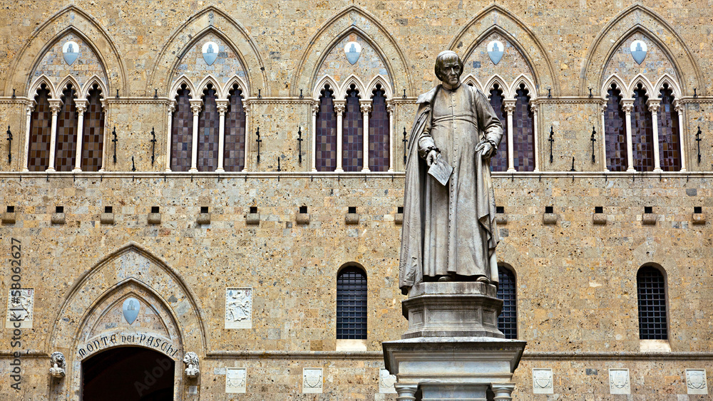 Obraz premium Siena, Piazza Salimbeni