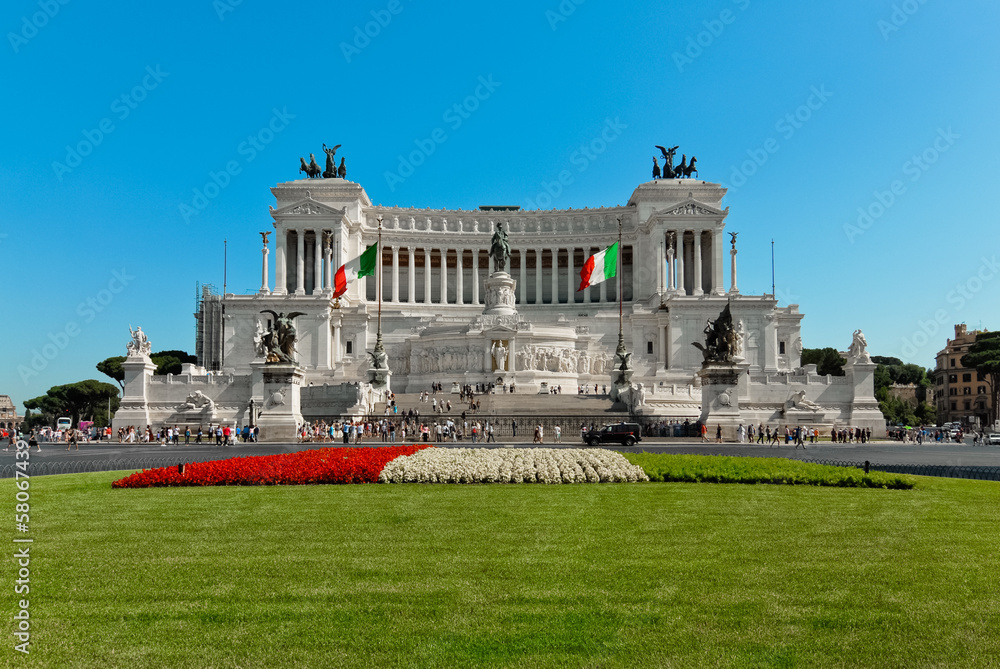Fototapeta premium Altare della Patria a Roma di giorno
