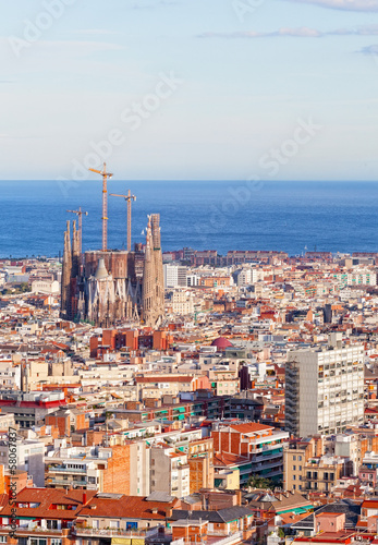 View of Barcelona from park Guel  Spain