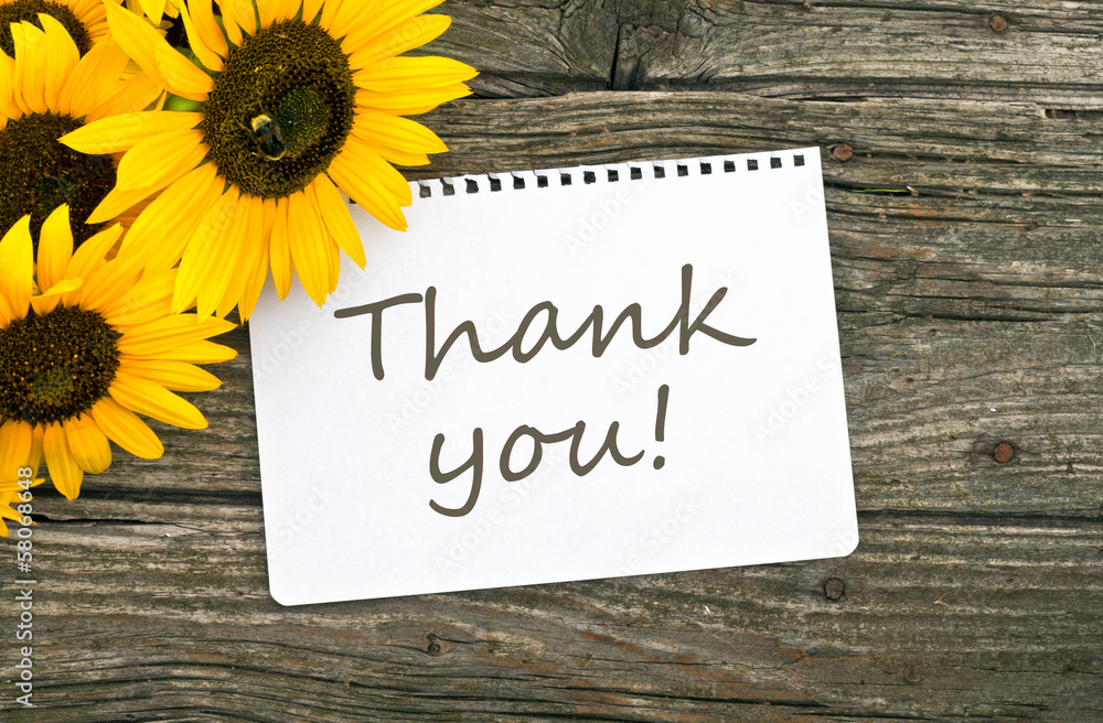 Fototapeta premium Thank you