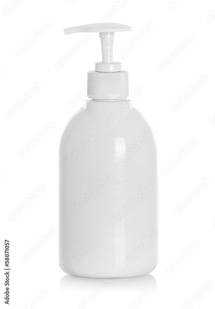 White tube bottle of shampoo, conditioner, hair rinse White tube bottle of shampoo, conditioner, hair rinse