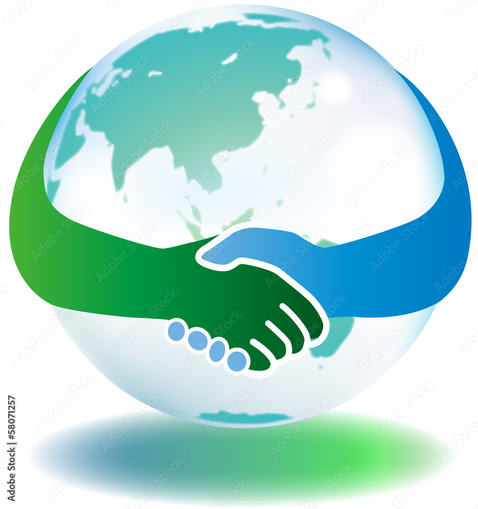 手をつなぐ地球 Stock ベクター Adobe Stock