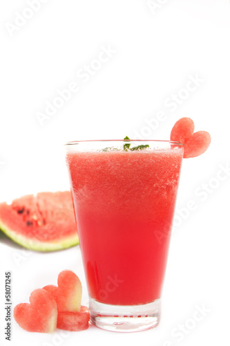 Smoothie watermelon with slice water melon