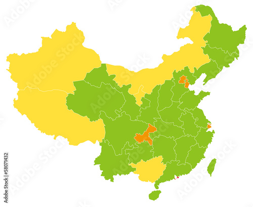 中国の地図