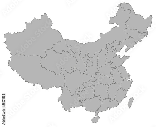 中国の地図