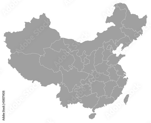 中国の地図 photo