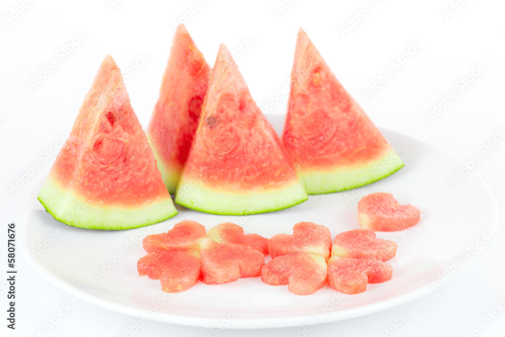 Watermelon slice isolated