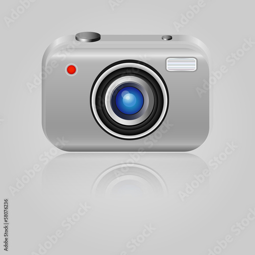 Vintage photo camera icon
