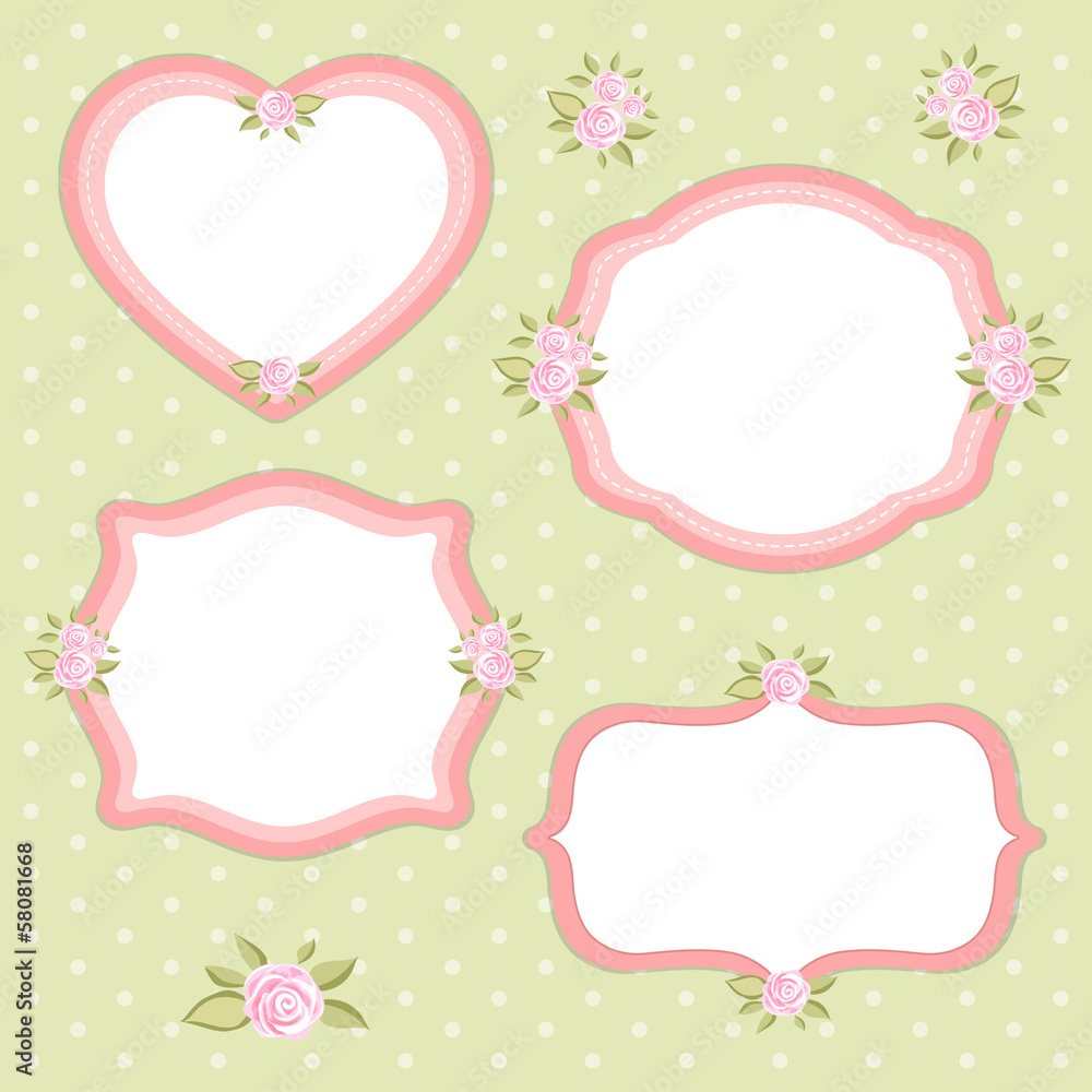 Retro frames set Retro frames set