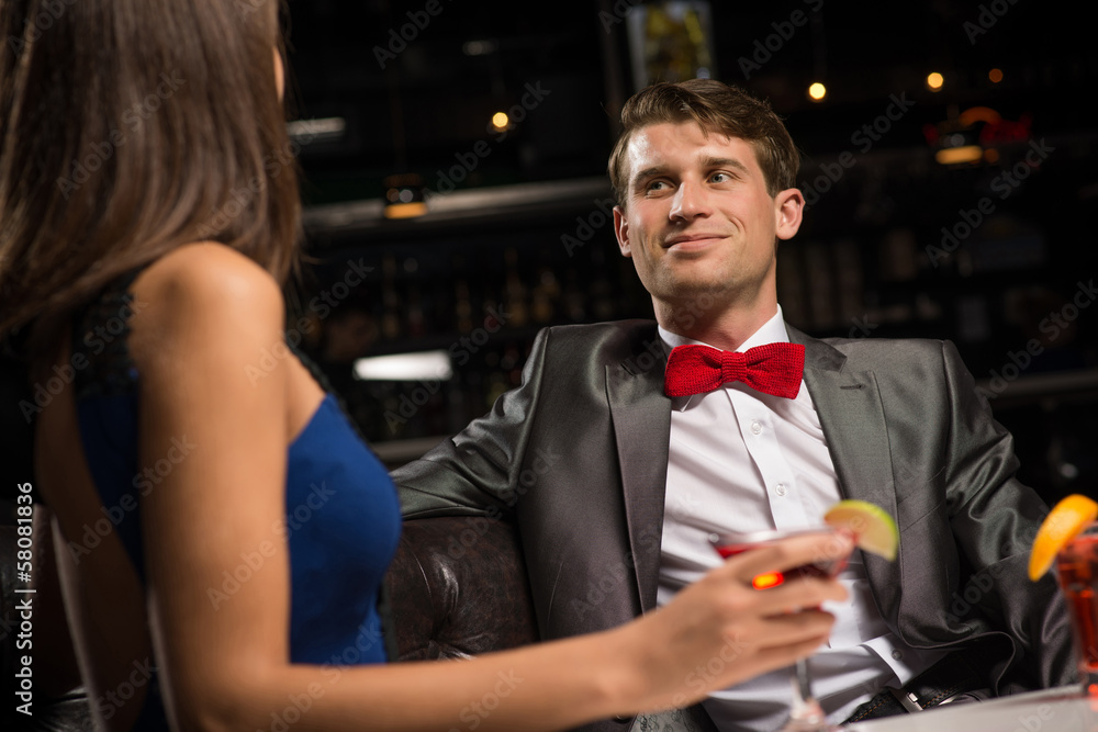 portrait of a man in a nightclub portrait of a man in a nightclub
