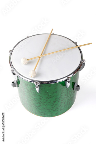 Drum and drumsticks