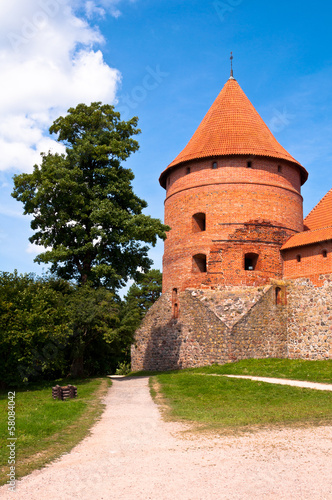 Medieval Trakai Castle near Vilnius, Lithuania