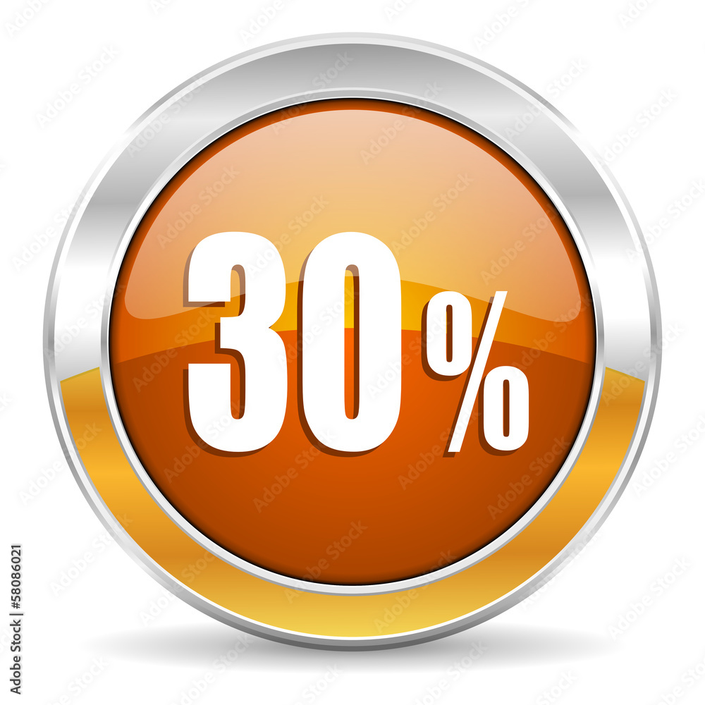 30 percent icon 30 percent icon