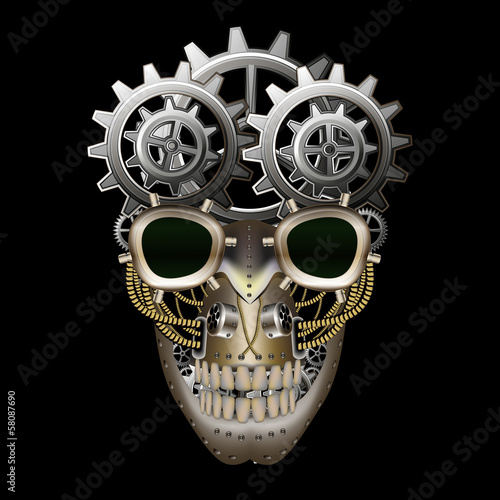 Steam punk skull