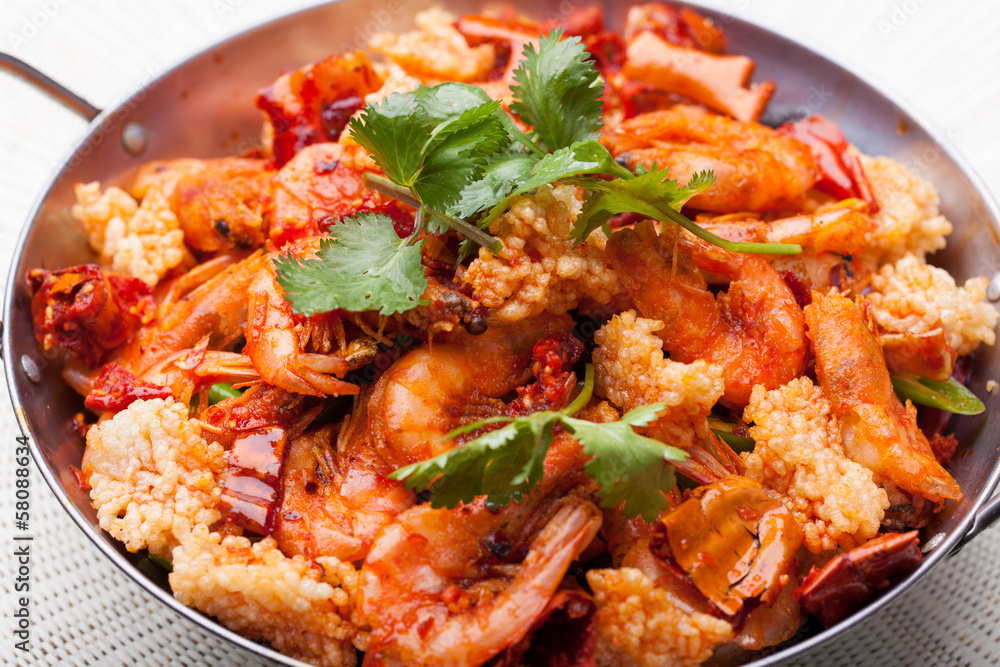 Braised prawns Braised prawns