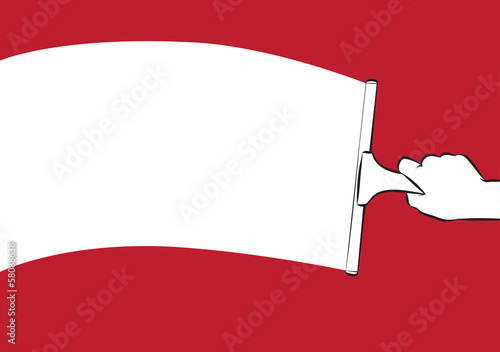 vector illustration of window cleaning background